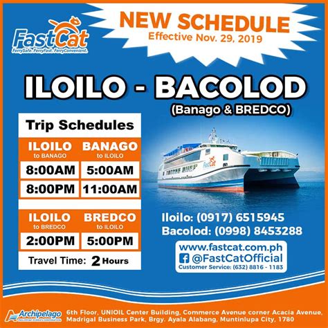 fast cat schedule bacolod iloilo